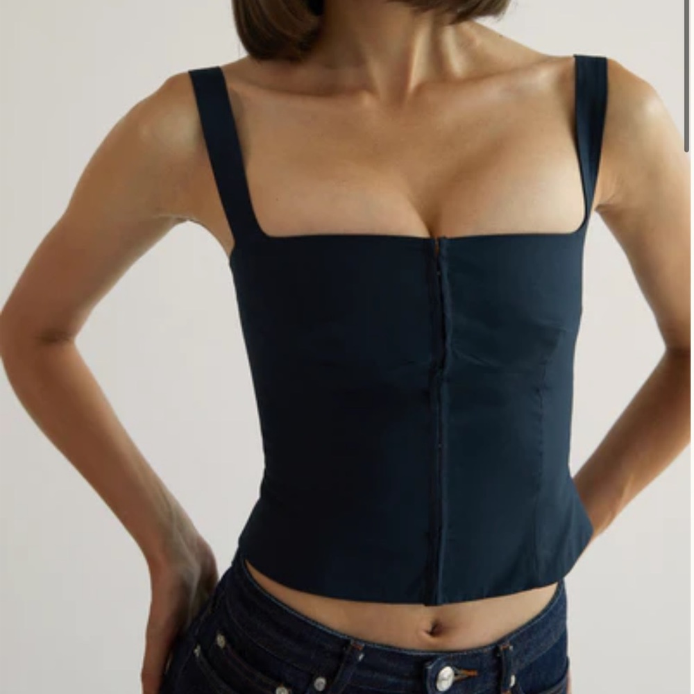 Brand New with Tags attached Orseund Iris Minimal Bustier in Navy Size Large